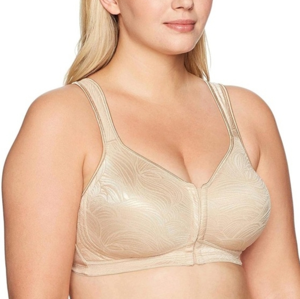 Playtex 18-hour Front Close Bra USE525E NWT Light Beige 36C (Band Runs Small)